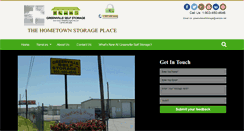 Desktop Screenshot of greenvilleselfstorageunits.com